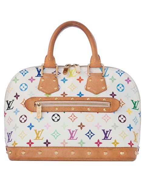 louis vuitton white multicolor handbag|louis vuitton monogram handbags.